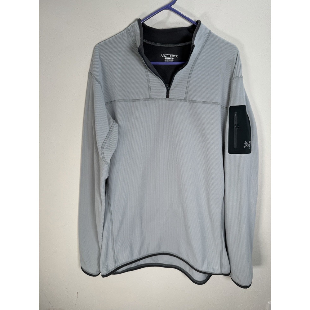 Arc'teryx Covert Polartec Fleece 1/4 Zip Pullover Sweater Men's Sz XL Blue Gray